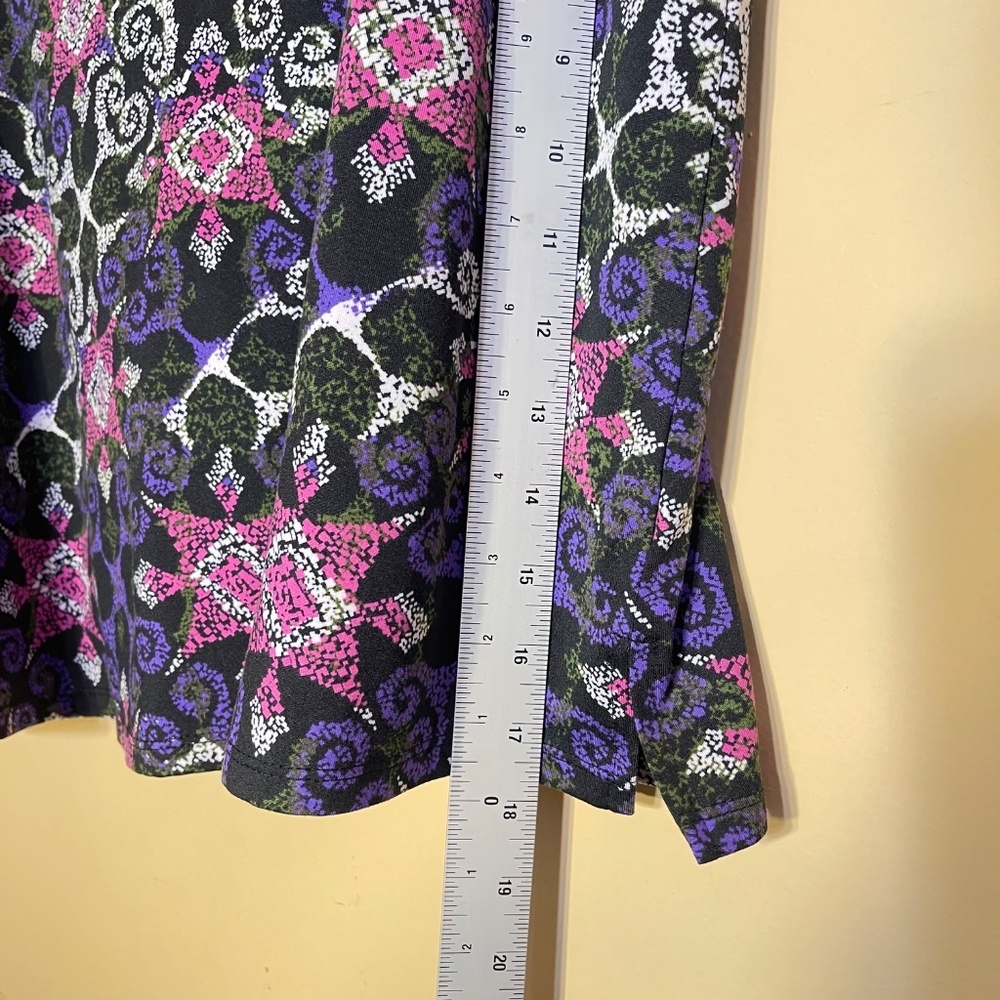 Tranquility by Colorado Clothing Purple and Pink Patterned Skirt - Picture 7 of 7